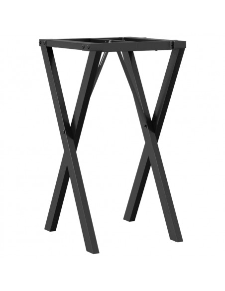 Telaio Gambe a X per Tavolo da Pranzo 40x40x73 cm in Ghisa