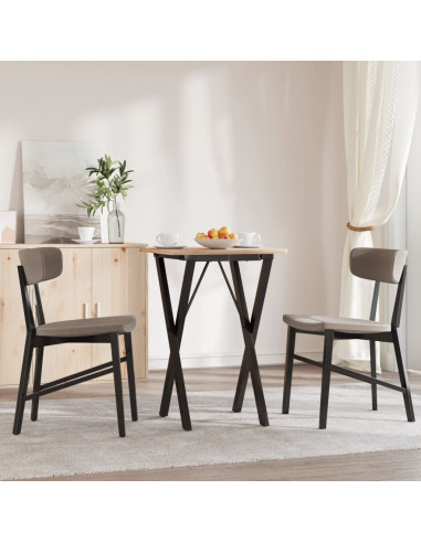 Telaio Gambe a X per Tavolo da Pranzo 40x40x73 cm in Ghisa