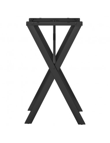 Telaio Gambe a X per Tavolo da Pranzo 40x40x73 cm in Ghisa