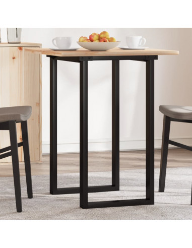 Telaio Gambe a O per Tavolo da Pranzo 40x40x73 cm in Ghisa