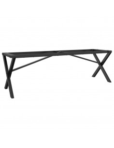 Telaio Gambe a X per Tavolino da Salotto 140x30x43 cm in Ghisa 2