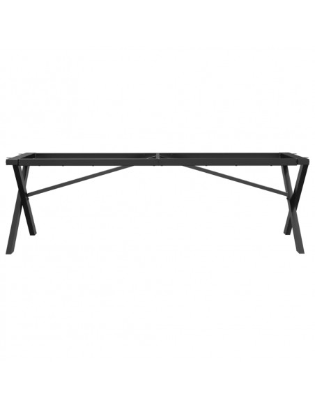 Telaio Gambe a X per Tavolino da Salotto 140x30x43 cm in Ghisa