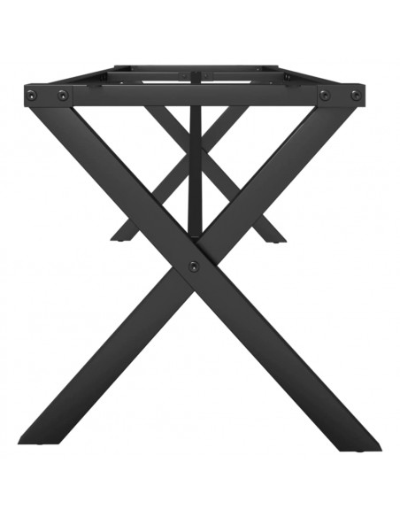 Telaio Gambe a X per Tavolino da Salotto 140x30x43 cm in Ghisa