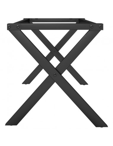 Telaio Gambe a X per Tavolino da Salotto 80x40x43 cm in Ghisa