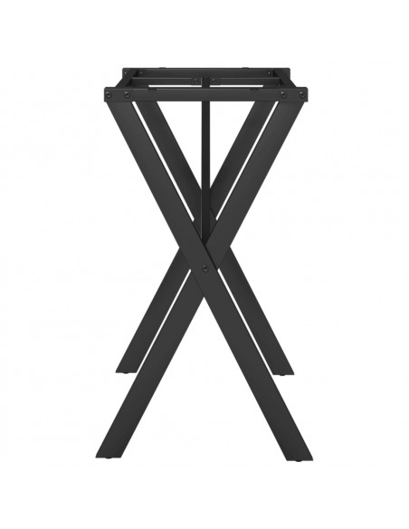 Telaio Gambe a X per Tavolo da Pranzo 80x40x73 cm in Acciaio