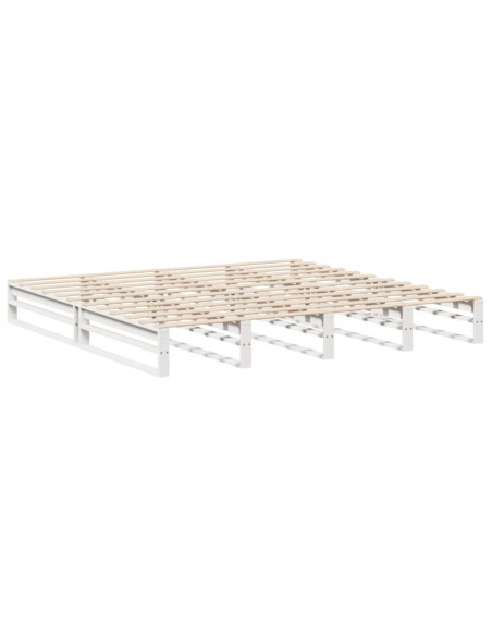 Giroletto Bianco 200x200 cm in Legno Massello di Pino