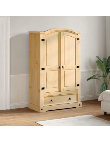 Armadio Corona 101x52x170 cm in Legno Massello di Pino
