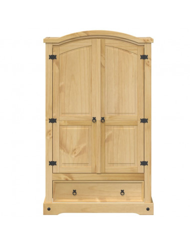 Armadio Corona 101x52x170 cm in Legno Massello di Pino