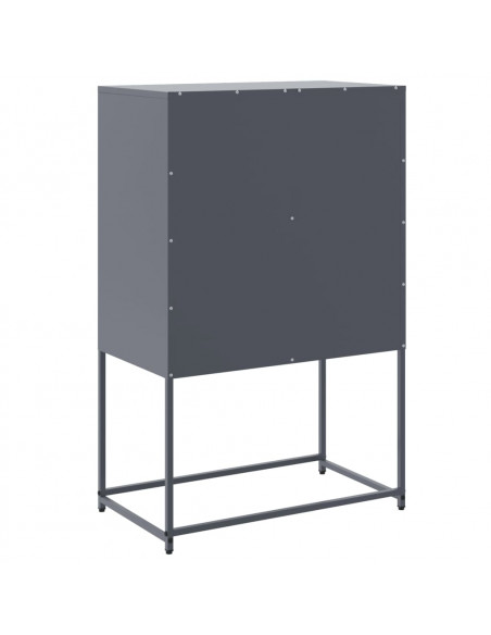 Credenza Antracite 68,5x38,5x107 cm in Acciaio