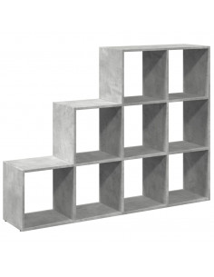 Libreria 4 Ripiani Grigio Cemento 137,5x29x103,5 cm Truciolato 2