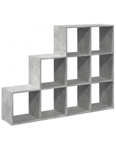 Libreria 4 Ripiani Grigio Cemento 137,5x29x103,5 cm Truciolato
