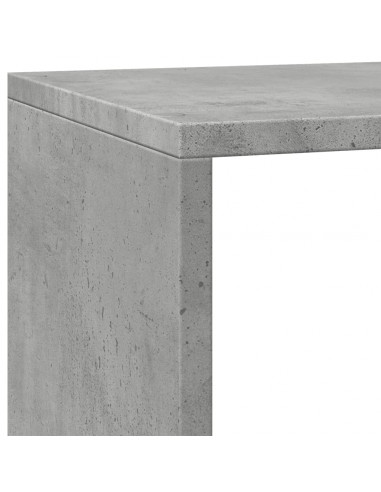 Libreria 4 Ripiani Grigio Cemento 137,5x29x103,5 cm Truciolato