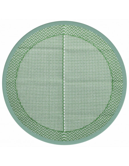 Tappeto da Esterno Verde Ø120 cm in PP