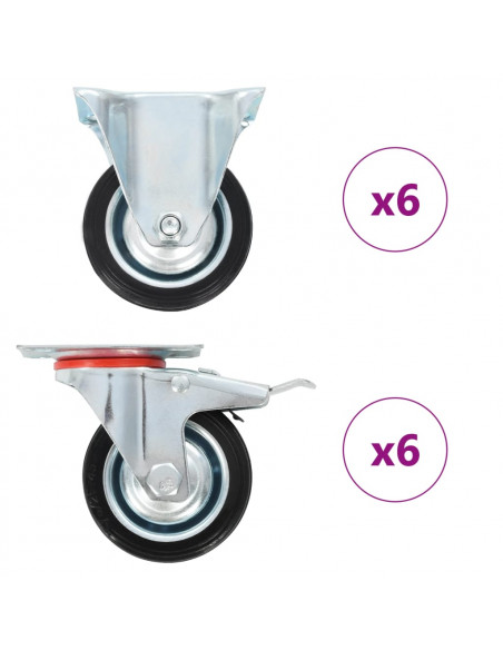Rotelle 12 pz 75 mm