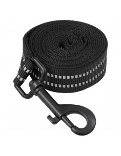 Pettorina per Cani con Guinzaglio e Collare Regolabile Nero XL 2