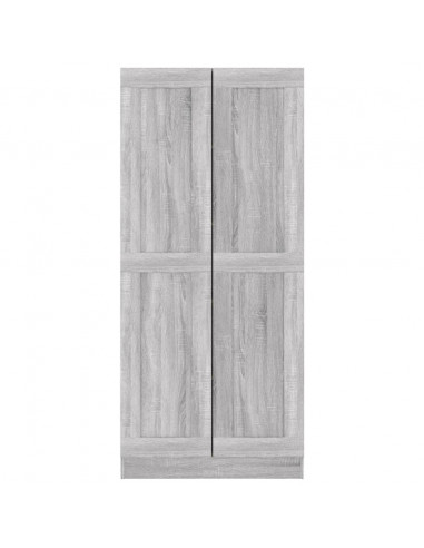 Comodino Grigio Sonoma 82,5x30,5x185,5 cm in Legno Multistrato