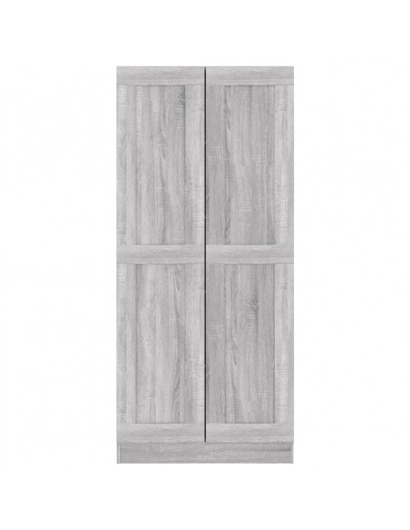 Comodino Grigio Sonoma 82,5x30,5x185,5 cm in Legno Multistrato
