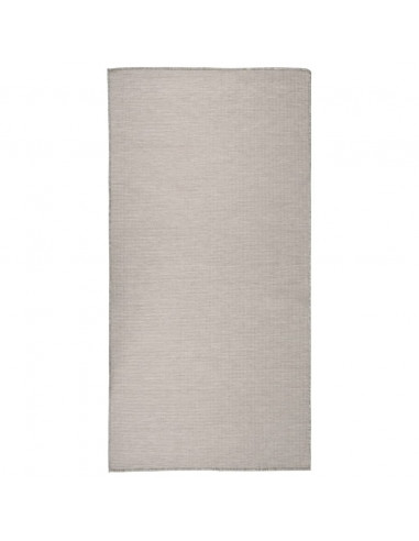 Tappeto da Esterni a Tessitura Piatta 100x200 cm Tortora