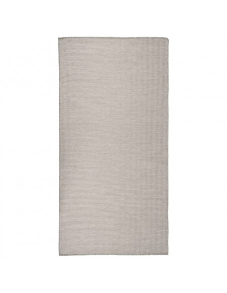 Tappeto da Esterni a Tessitura Piatta 100x200 cm Tortora