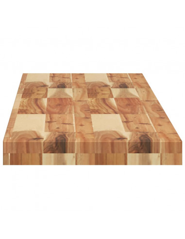 Mensole da Parete 2 pz 120x30x4 cm Legno Acacia Rifinito a Olio