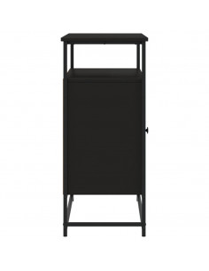 Credenza Nera 100x35x80 cm in Legno Multistrato 2