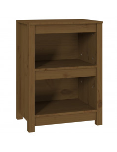 Libreria Marrone Miele 50x35x68 cm in Legno Massello di Pino 2