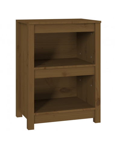 Libreria Marrone Miele 50x35x68 cm in Legno Massello di Pino