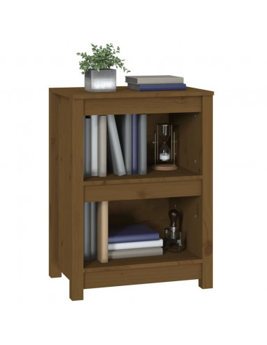 Libreria Marrone Miele 50x35x68 cm in Legno Massello di Pino