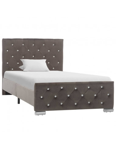 Giroletto Grigio in Velluto 90x200 cm