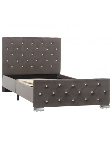 Giroletto Grigio in Velluto 90x200 cm