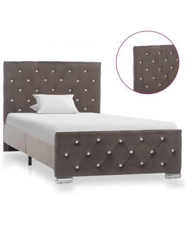 Giroletto Grigio in Velluto 90x200 cm