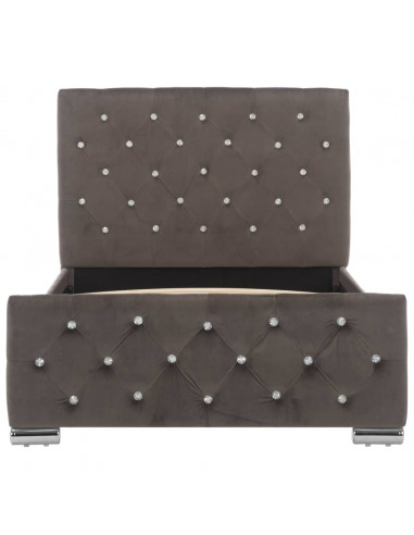 Giroletto Grigio in Velluto 90x200 cm