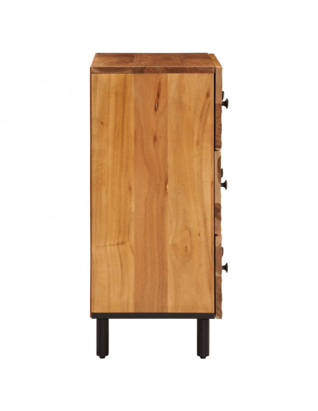 Credenze 2pz 60x33x75 cm in Legno Massello di Acacia