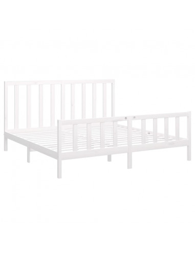 Giroletto Bianco in Legno Massello di Pino 200x200 cm