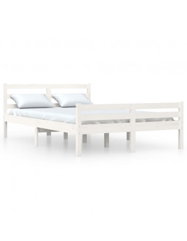 Giroletto Bianco in Legno Massello 150x200 cm King Size