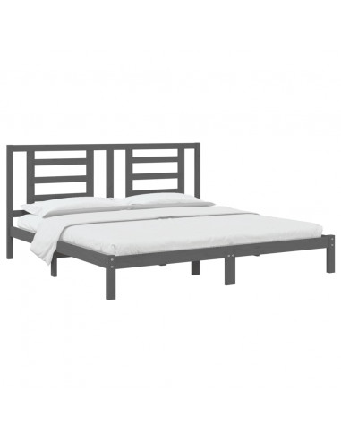 Giroletto Grigio in Legno Massello di Pino 200x200 cm