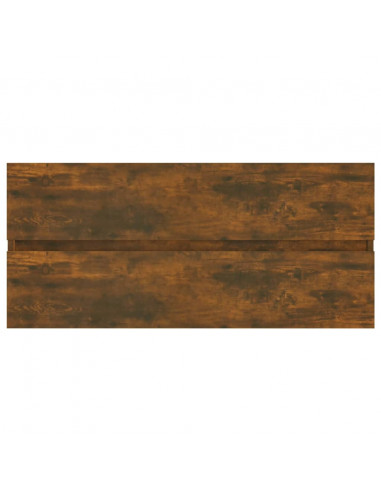 Mobile Lavabo Rovere Fumo 100x38,5x45 cm Legno Multistrato