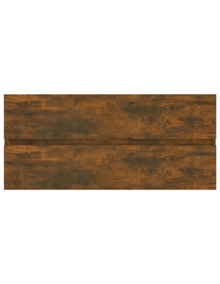 Mobile Lavabo Rovere Fumo 100x38,5x45 cm Legno Multistrato