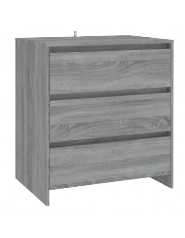 Credenza Grigio Sonoma 70x41x75 cm in Truciolato