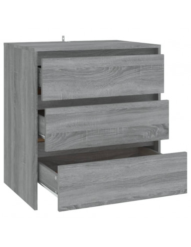 Credenza Grigio Sonoma 70x41x75 cm in Truciolato