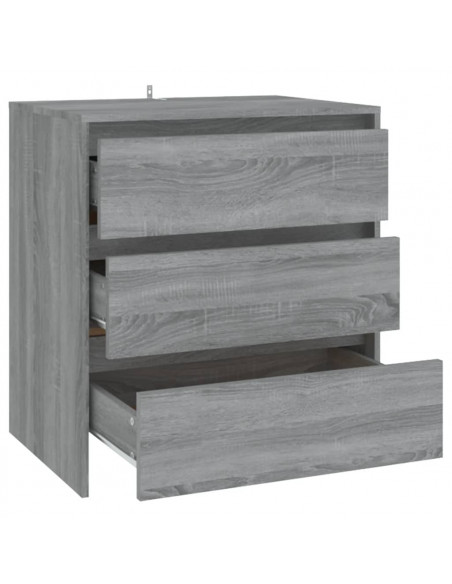 Credenza Grigio Sonoma 70x41x75 cm in Truciolato