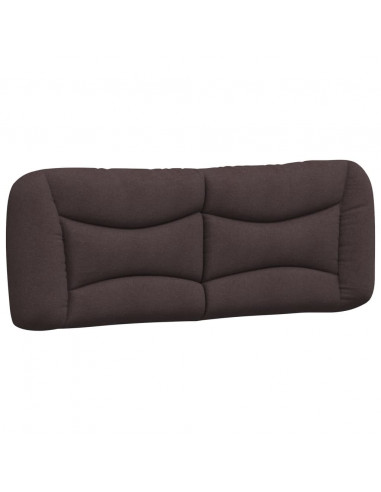 Giroletto con Luci LED Marrone Scuro 180x200 cm in Tessuto