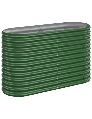 Letto Giardino Acciaio Verniciato a Polvere 114x40x68 cm Verde