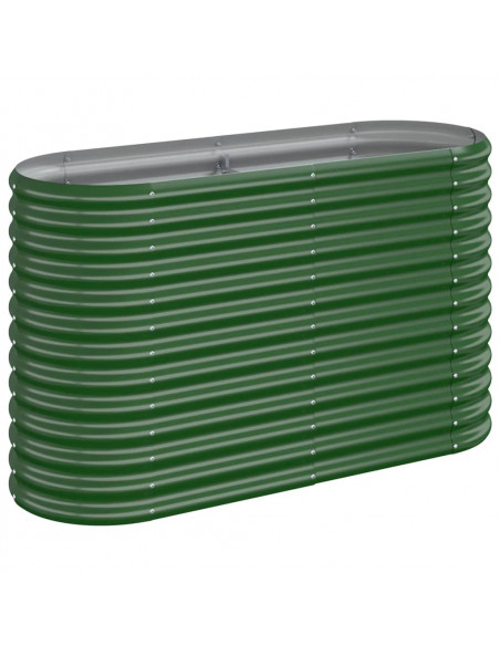 Letto Giardino Acciaio Verniciato a Polvere 114x40x68 cm Verde