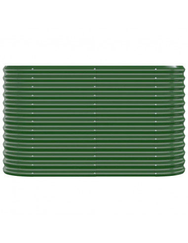 Letto Giardino Acciaio Verniciato a Polvere 114x40x68 cm Verde