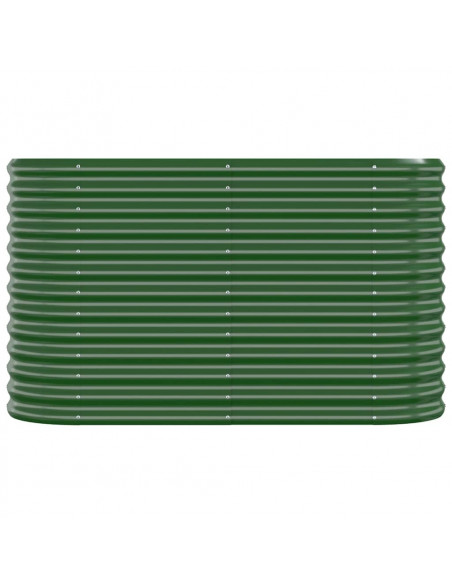 Letto Giardino Acciaio Verniciato a Polvere 114x40x68 cm Verde