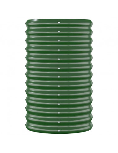 Letto Giardino Acciaio Verniciato a Polvere 114x40x68 cm Verde