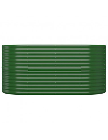 Letto Giardino Acciaio Verniciato a Polvere 152x80x68 cm Verde
