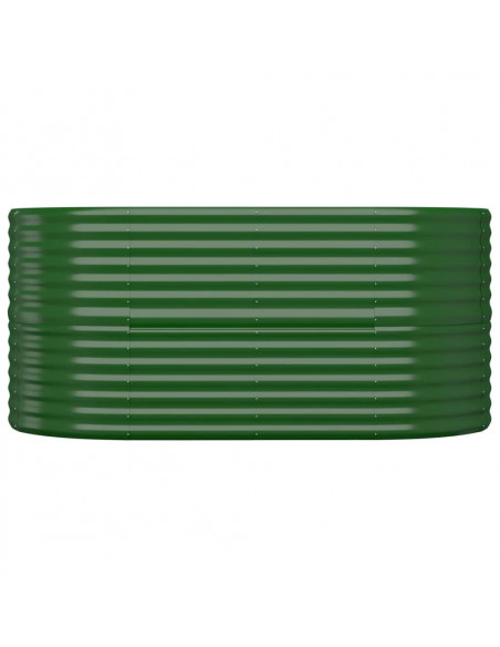 Letto Giardino Acciaio Verniciato a Polvere 152x80x68 cm Verde