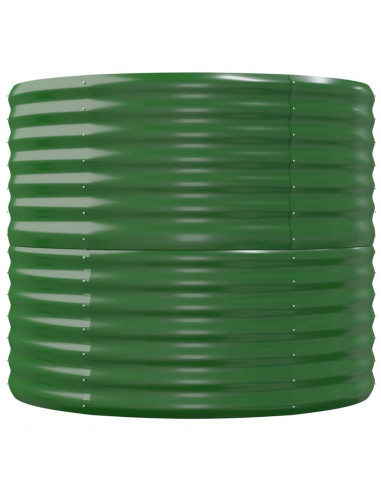 Letto Giardino Acciaio Verniciato a Polvere 152x80x68 cm Verde